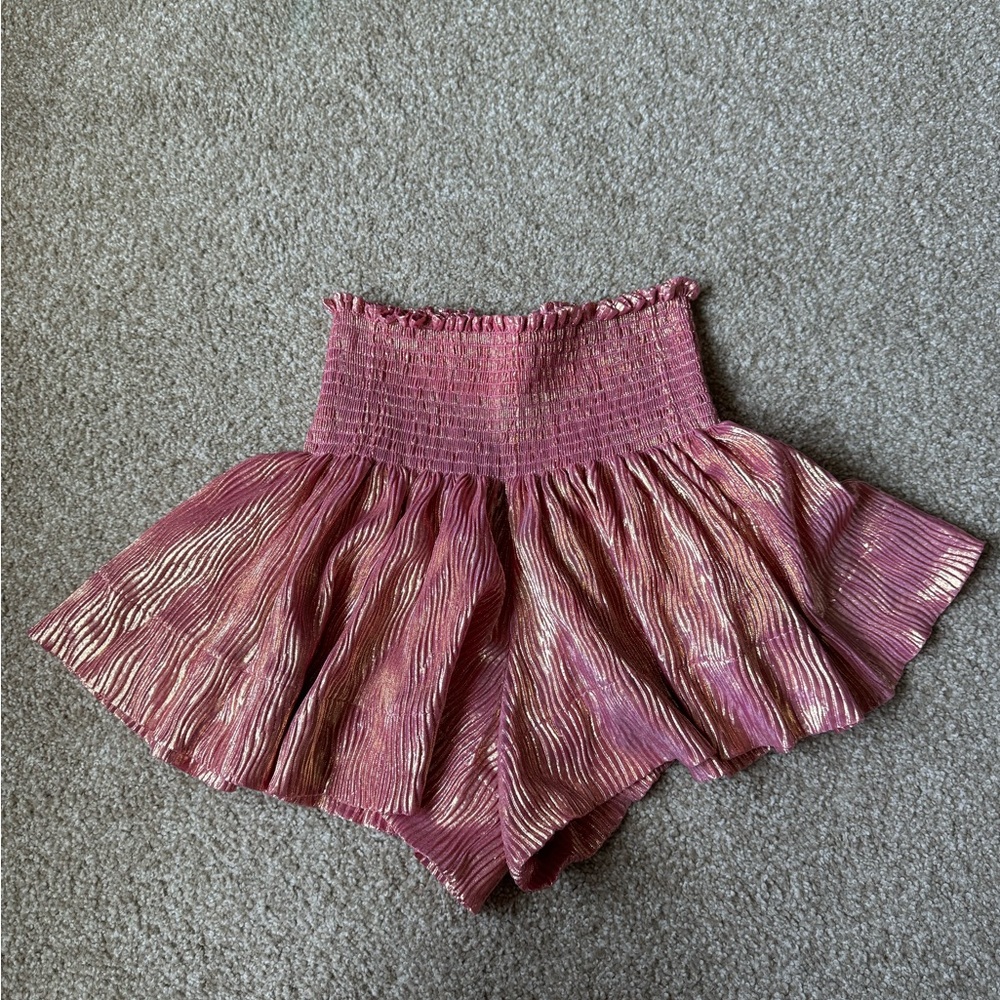 Queen of Sparkles XS pink swing shorts